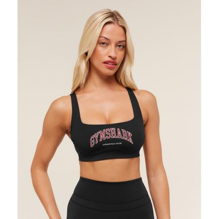 Gymshark Collegiate Sports Bra Black