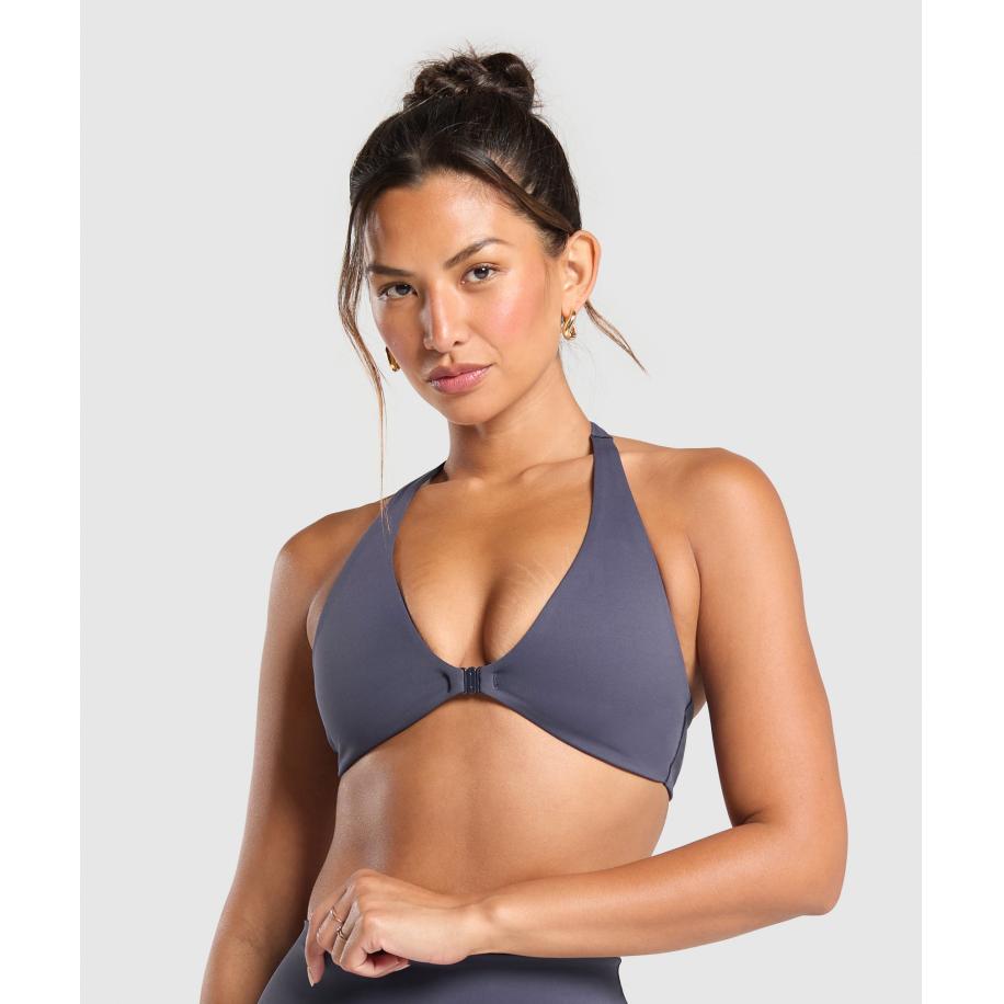 Gymshark Elevate Sports Bra Heavy Blue Blauw