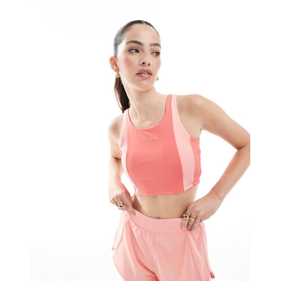 Born Living Yoga Xenia Sport-bh met hoge ondersteuning in roze en oranje-Veelkleurig Multicolor