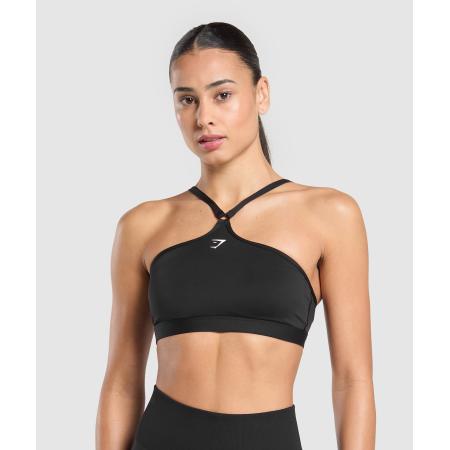 Gymshark Halter Neck Sports Bra Black