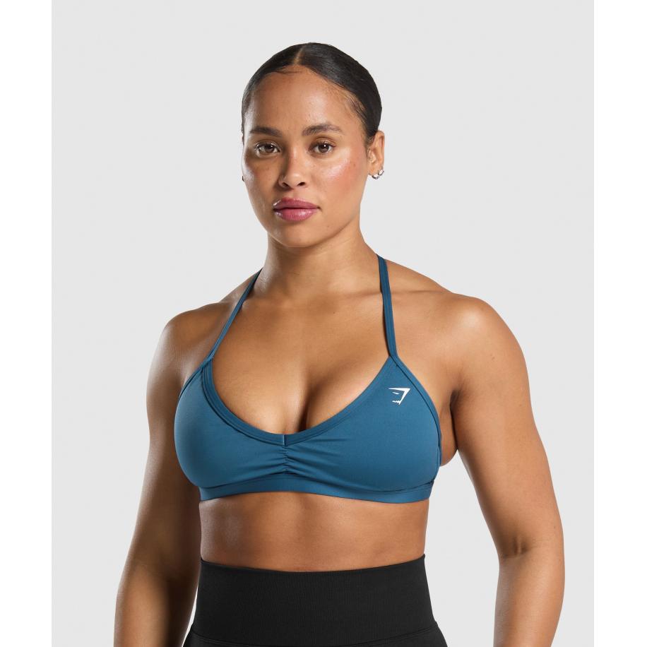 Gymshark Minimal Sports Bra Success Blue Blauw