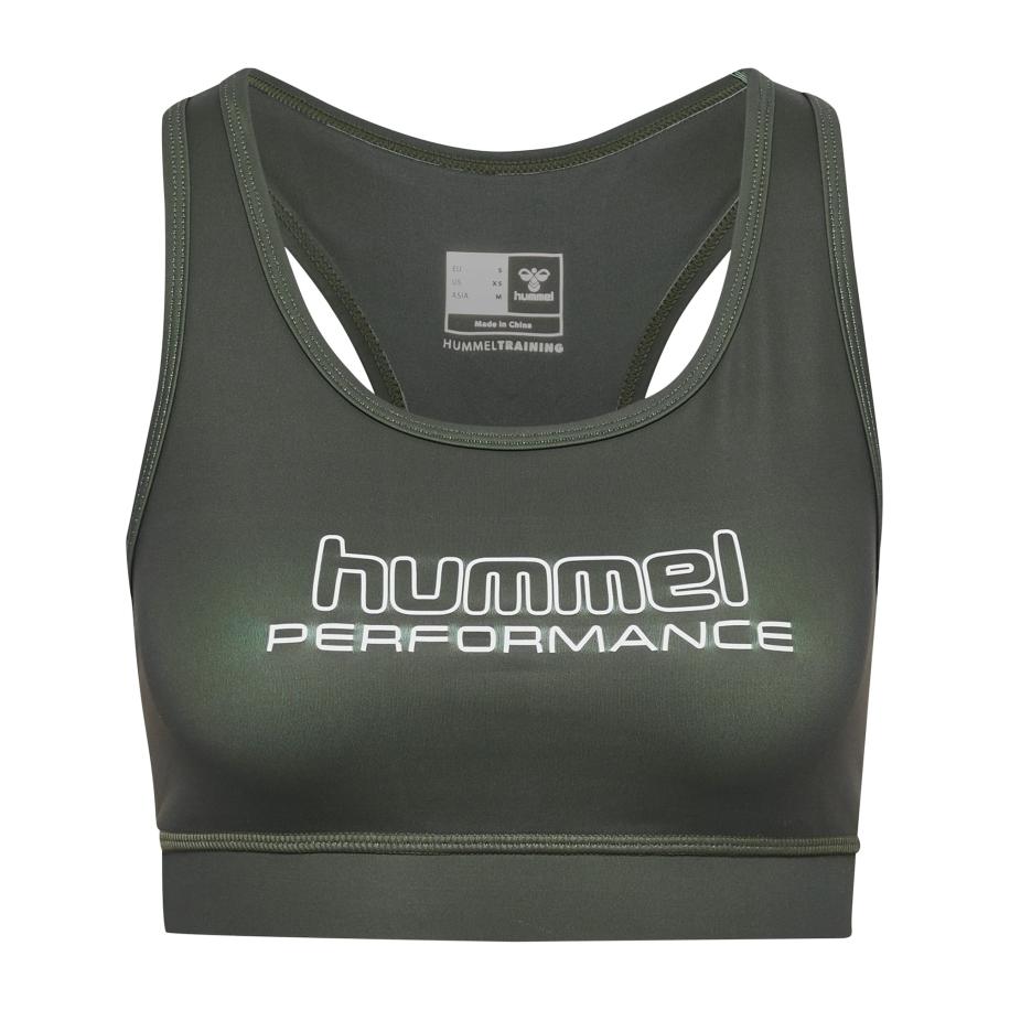 Hummel Hummel Sport bh Te Fundamental donkergroen / wit -