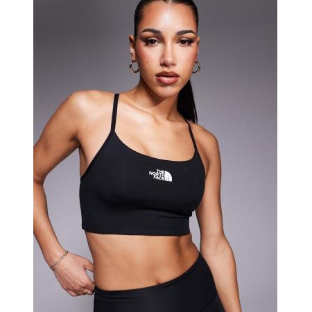 The North Face Flex Bh met lichte ondersteuning en logo in zwart