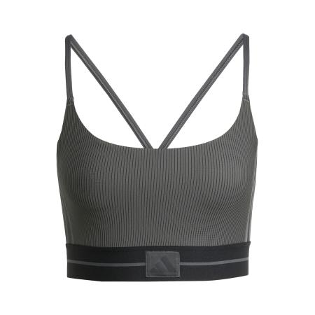 ADIDAS PERFORMANCE Sport bh Hyperglam donkergrijs / zwart