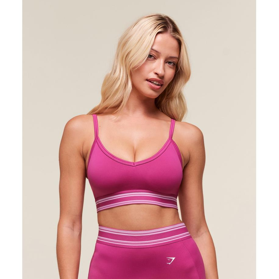 Gymshark Retro Sports Bra Winning Pink Roze