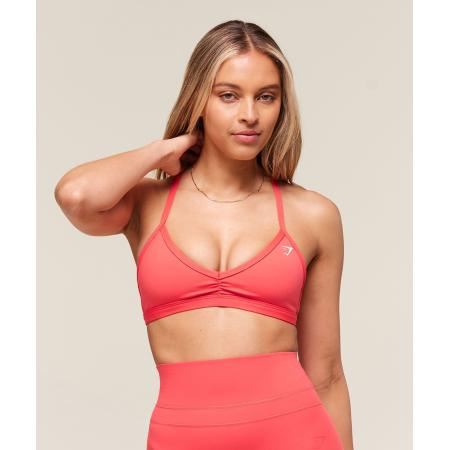 Gymshark Minimal Sports Bra Coral Red