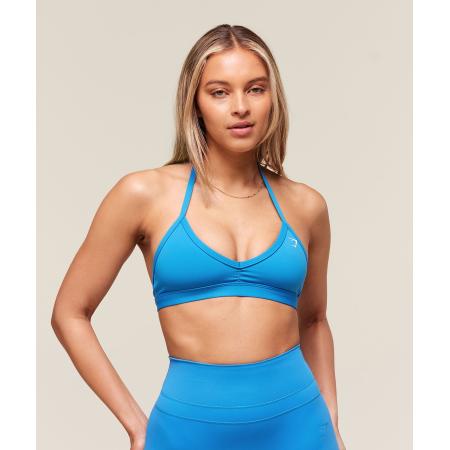 Gymshark Minimal Halterneck Sports Bra Active Blue