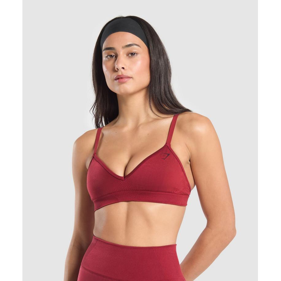 Gymshark Vital Shine Limited Sports Bra Reps Red Rood