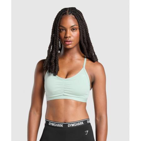 Gymshark Ruched Sports Bra Morning Blue