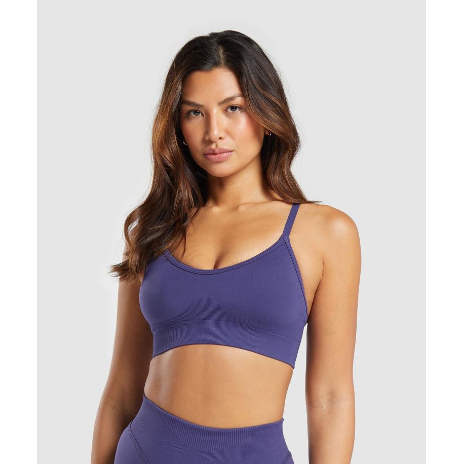 Gymshark Sweat Seamless Sports Bra 2.0 Galaxy Purple Paars