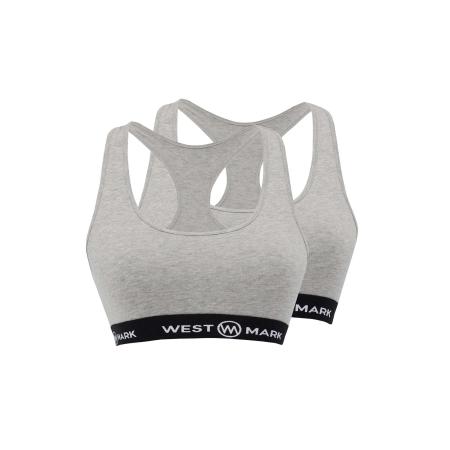WESTMARK LONDON WESTMARK LONDON Sport bh grijs gemêleerd / zwart / wit