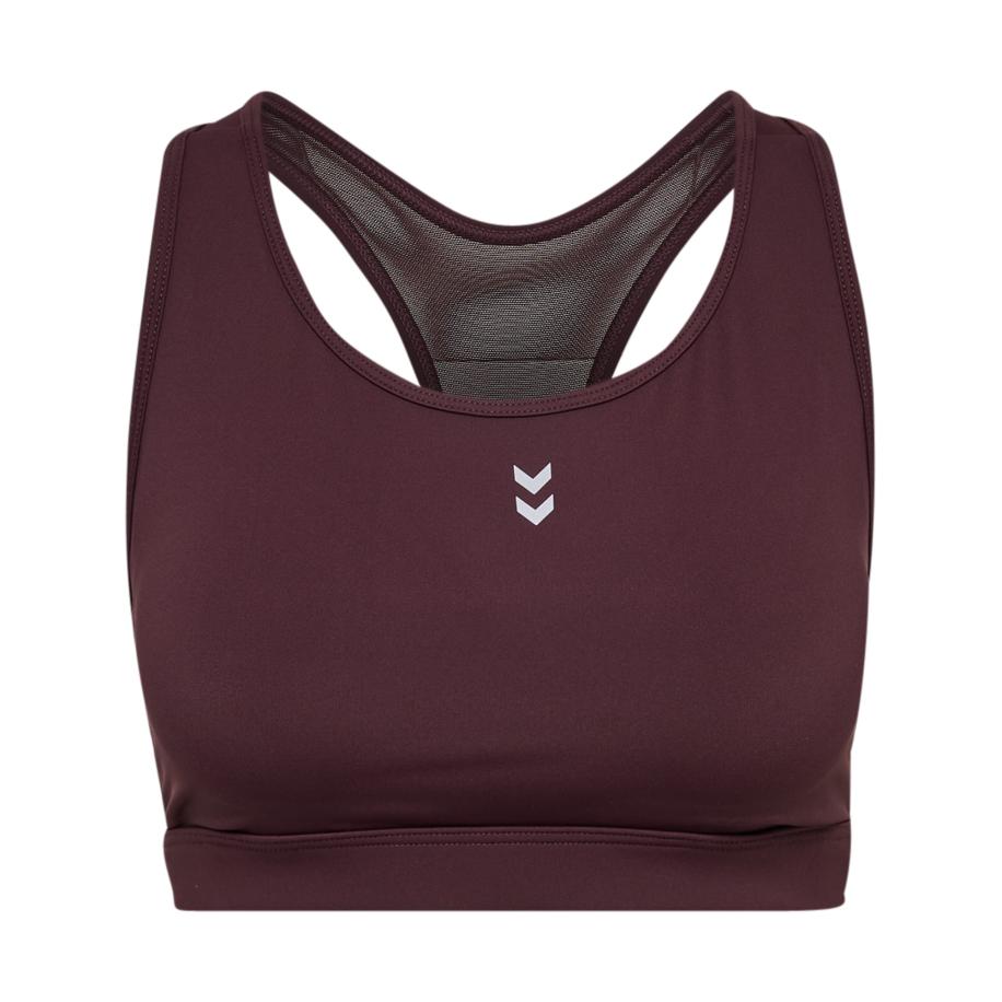 Hummel Sport bh Pulse chocoladebruin / wit Bruin