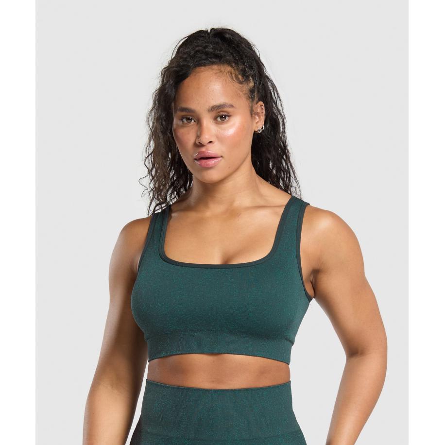 Gymshark Adapt Fleck Sports Bra Darkest Teal/Functional Teal Rood
