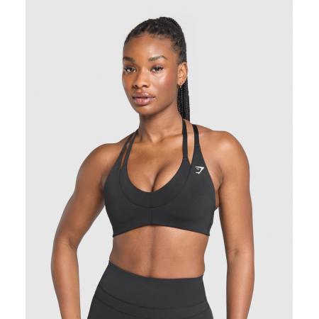 Gymshark Reps T Back Sports Bra Black