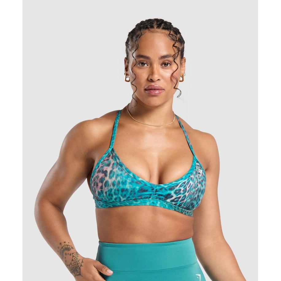 Gymshark Power X Minimal Sports Bra Bondi Teal Rood