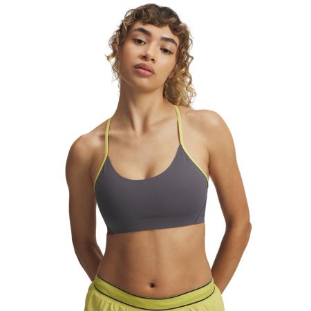 Sport-BH Under Armour Halo Bonded Castlerock / Geel Shade / Reflecterend L