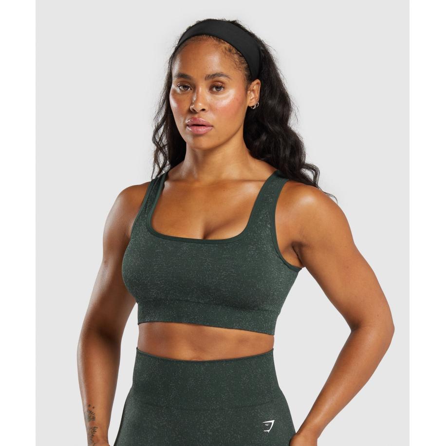 Gymshark Adapt Fleck Sports Bra Victory Green/ Unit Green Groen