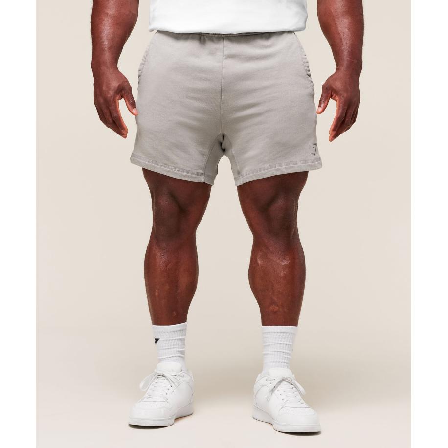 Gymshark Heritage 5 Shorts Smokey Grey Grijs