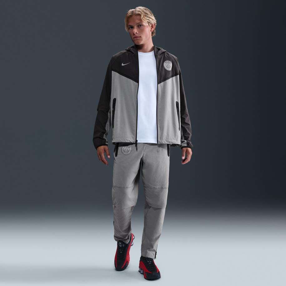 Paris Saint-Germain FC Tech Nike geweven voetbalbroek voor heren - Grijs Grijs