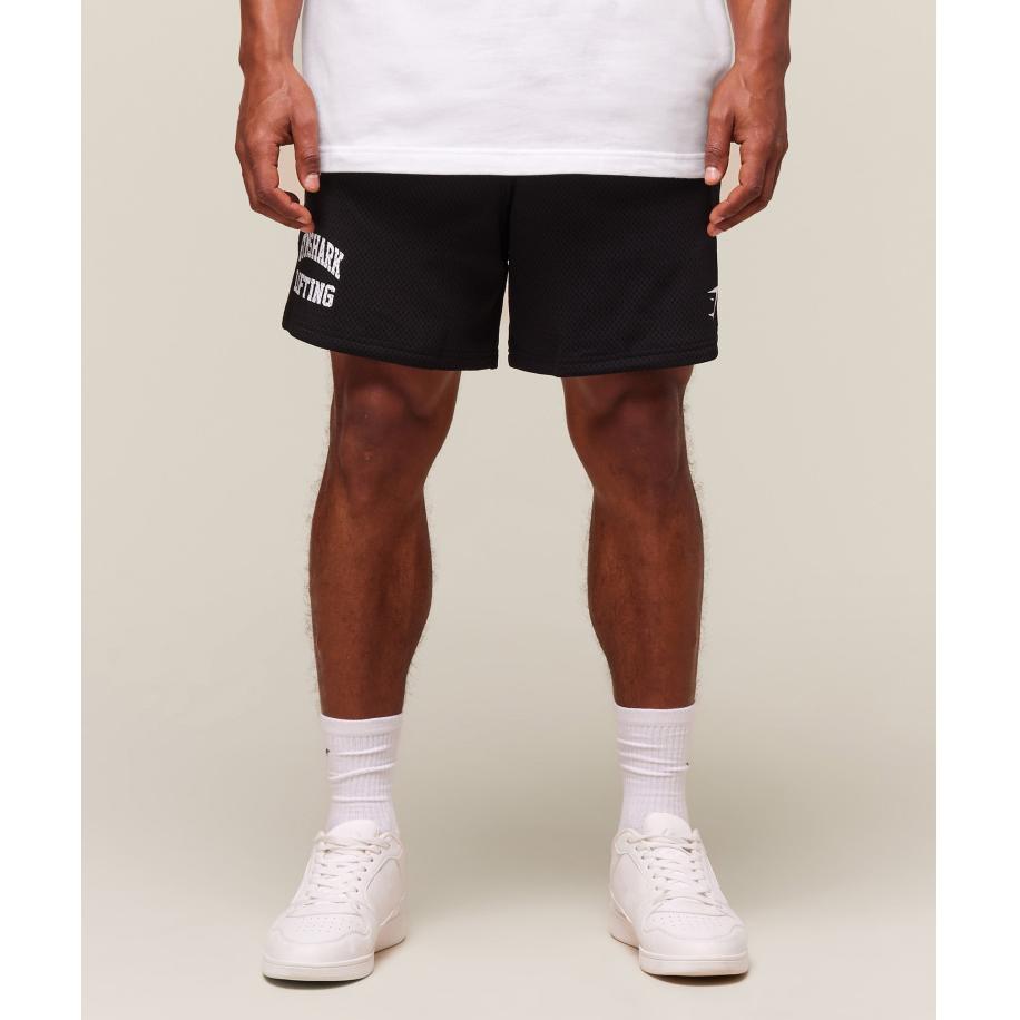 Gymshark Lifting Mesh 7 Shorts Black Zwart