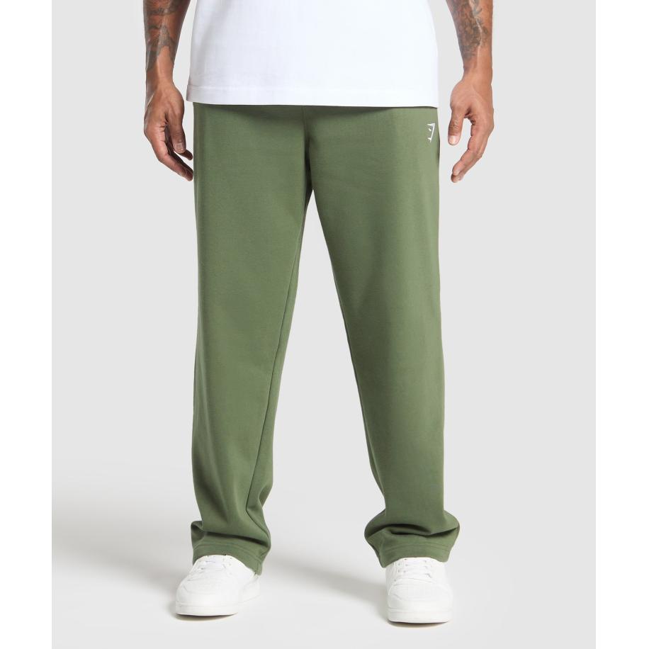 Gymshark Crest Straight Leg Joggers Core Olive Multicolor