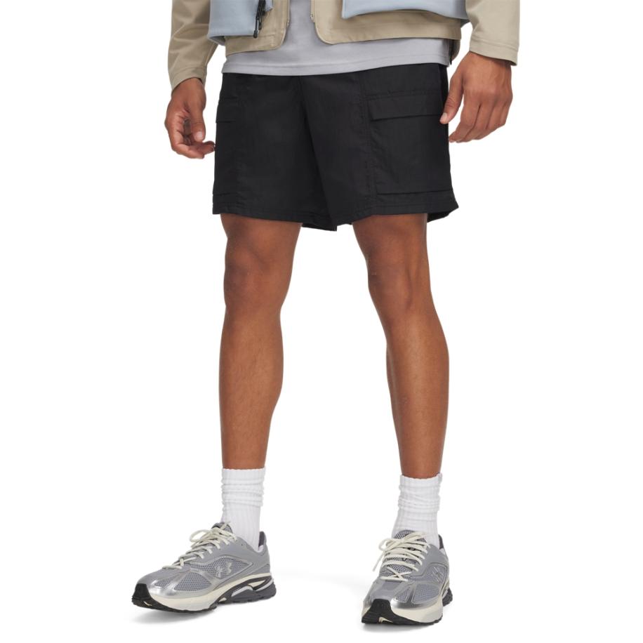 Under Armour Icon Volley Cargo Herenshorts 18 cm Zwart / Castlerock / Wit L Zwart