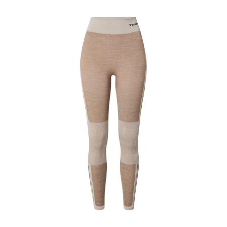 Hummel Hummel Sportbroek beige / beige gemêleerd / zwart