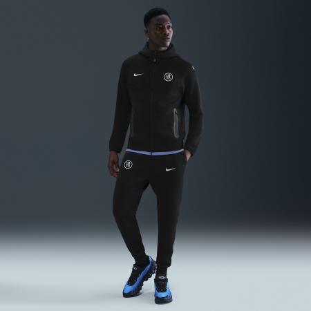 Chelsea FC Tech Nike Total 90 voetbaljoggingbroek van fleece voor heren - Zwart