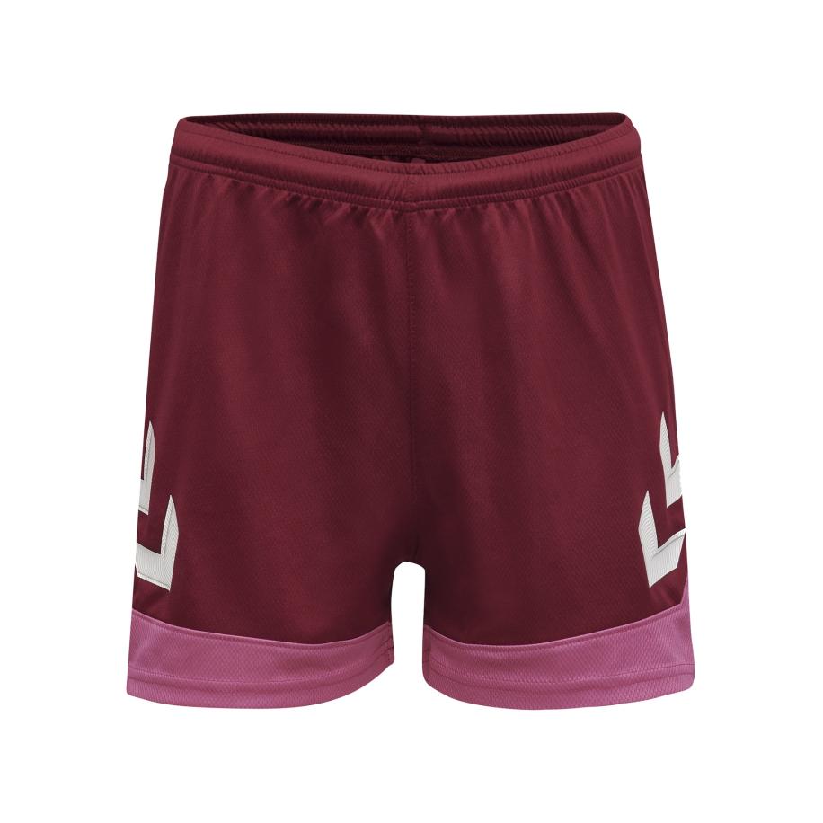 Hummel Hummel Sportbroek wijnrood / watermeloen rood / wit -
