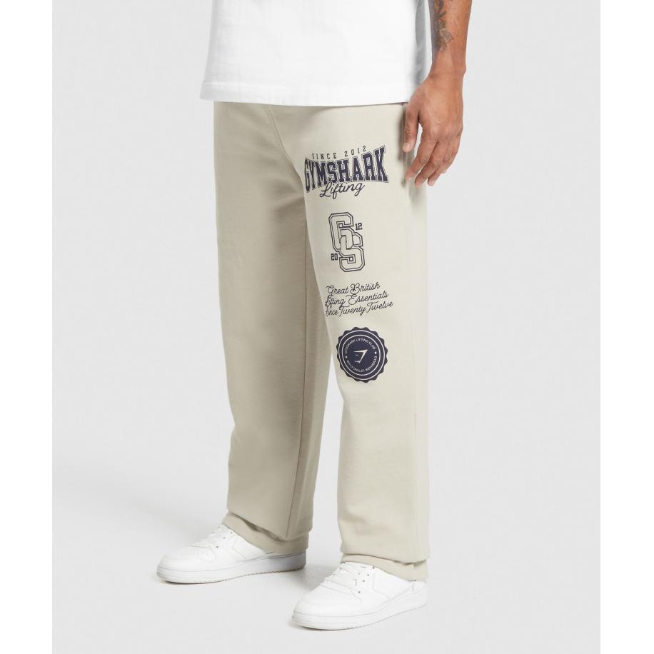 Gymshark Lifting Essentials Straight Leg Pant Pebble Grey Grijs