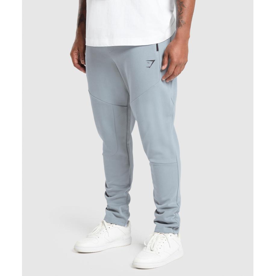 Gymshark Interlock Tech Joggers Denim Grey Grijs