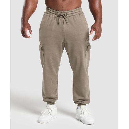 Gymshark Premium Legacy Cargo Pants Camo Brown