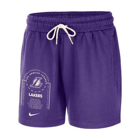 Los Angeles Lakers Club Courtside Nike NBA-fleeceshorts voor heren - Paars