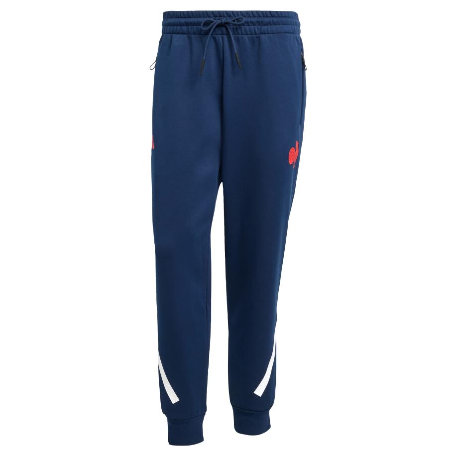 adidas Performance ADIDAS PERFORMANCE Sportbroek France Travel blauw / lichtrood / wit -