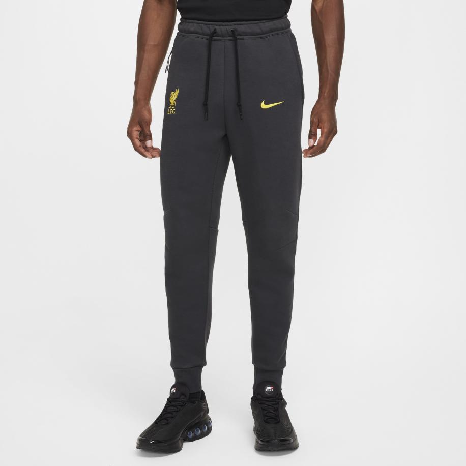 Liverpool FC Tech Derde Nike voetbaljoggingbroek van fleece voor heren - Grijs Grijs