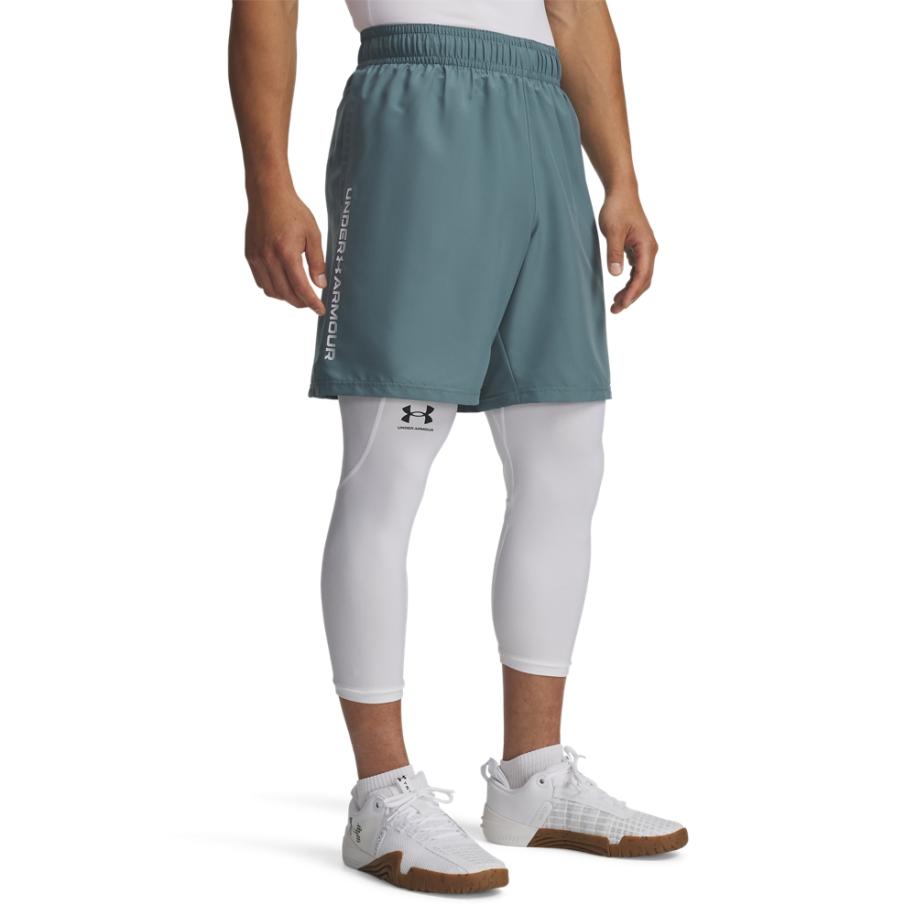 Under Armour Tech™ Woven Wordmark Herenshorts van 21 cm Jasper Blauw / Wit L Blauw