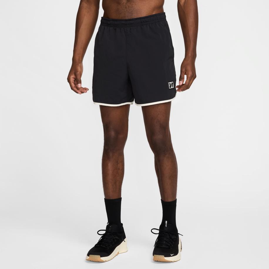 Nike Gym Heritage niet-gevoerde trainingsshorts met Dri-FIT voor heren (13 cm) - Zwart Zwart