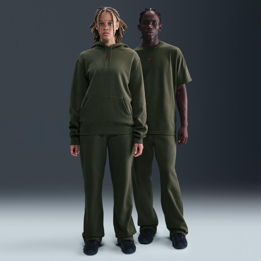 NOCTA NOCTA Fleece CS joggingbroek met open zoom - Groen Groen