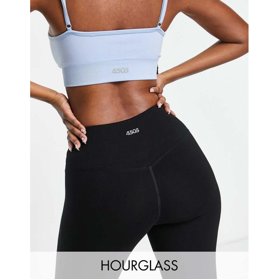 4505 Hourglass Iconische legging voelt als katoen-Zwart Zwart