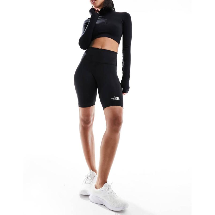 The North Face Flex Leggingshort met logo in zwart Zwart