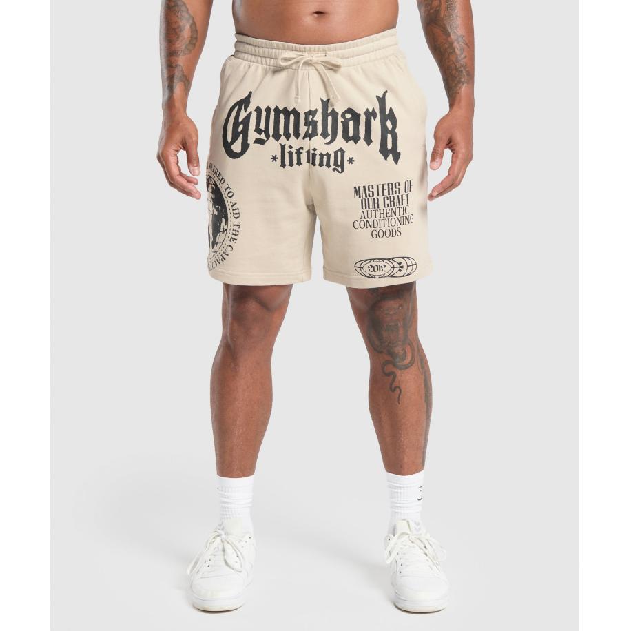 Gymshark Global Lifting Shorts Pebble Grey Grijs
