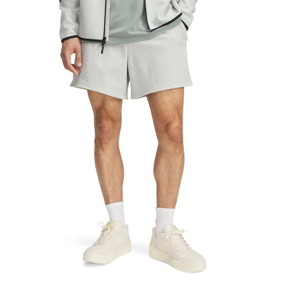 Under Armour Unstoppable Fleece Grid Herenshorts 15 cm Hydro Groente / Zwart XS Groen