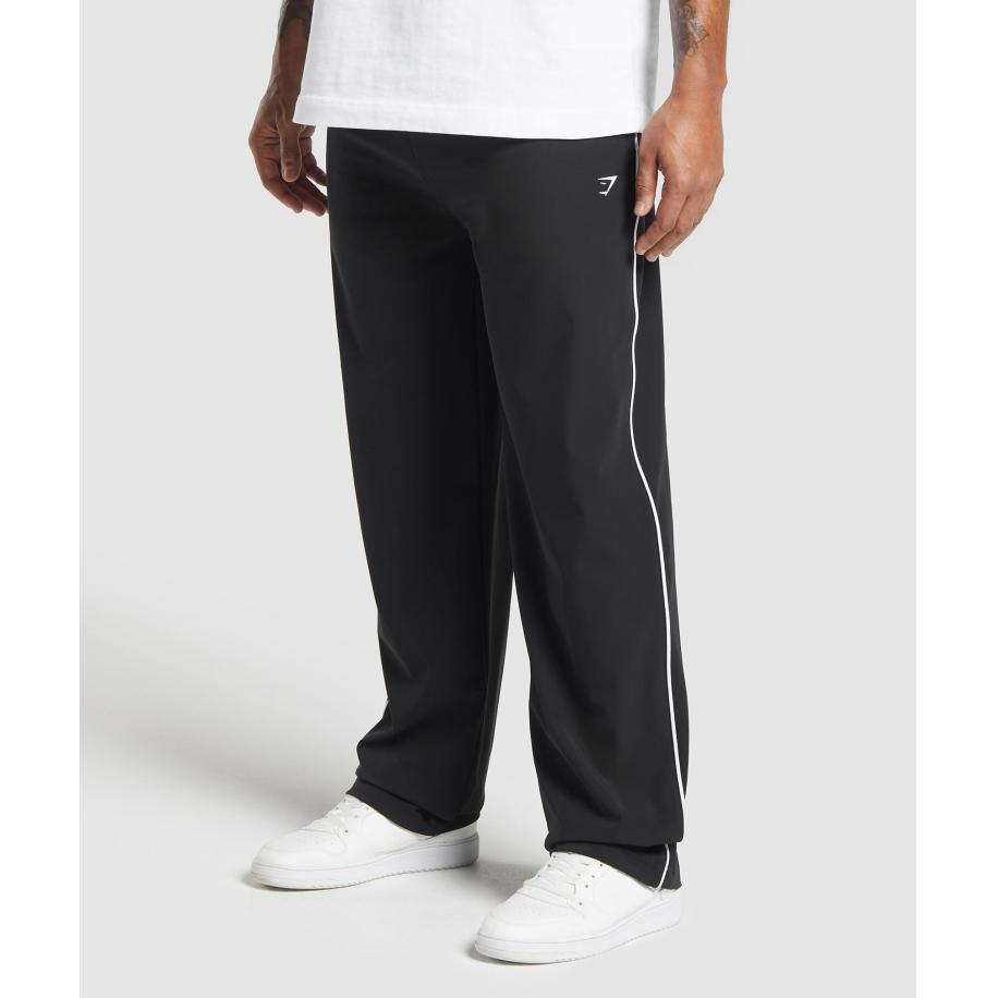 Gymshark Contrast Straight Leg Pant Black Zwart