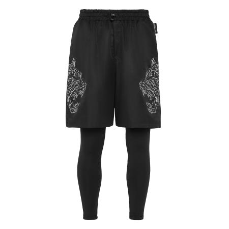 Plein Sport Plein Sport Sportbroek Tiger donkergrijs / zwart / wit