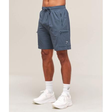 Gymshark Rest Day 6 Cargo Shorts Titanium Blue