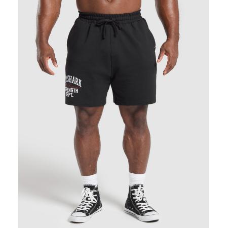 Gymshark Trophy Graphic Shorts Black