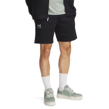 Under Armour Icon Fleece Taping Herenshorts 20 cm Zwart / Wit S