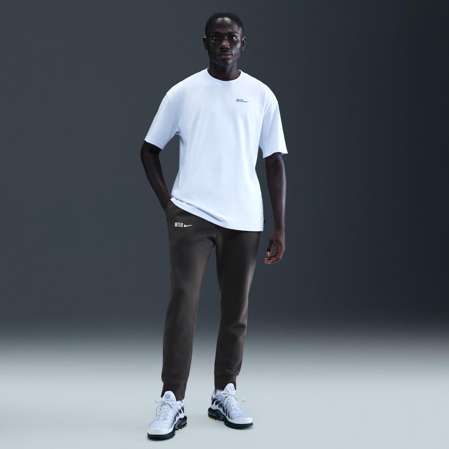 Inter Milan Club Nike voetbaljoggingbroek van fleece voor heren - Grijs Grijs