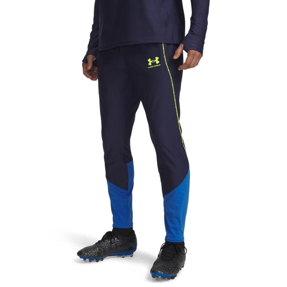 Herenbroek Under Armour Challenger Training Washed Marineblauw / High Vis Geel L Blauw