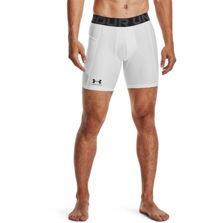 HeatGear® Herencompressieshorts 15 cm Wit / Zwart 3XL